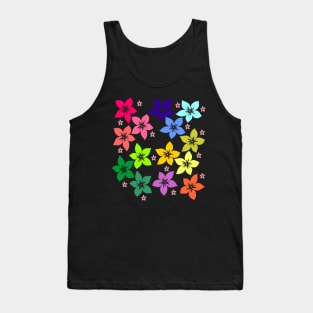 Floral Line Art Pattern Tank Top